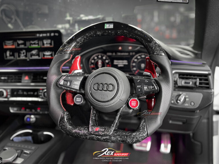 New Audi R8 LED Performance Forged Carbon Steering Wheel Set For All Audi